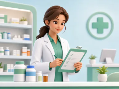 3D pharmacist artwork for a demonstration vacancy
