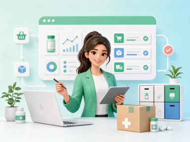 3D digital pharmacy operations artwork