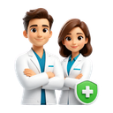 3D professional pharmacist team