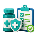 3D medicine protected by a verified-care shield