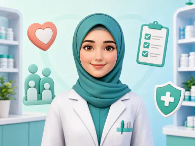 3D care illustration for a demo pharmacist profile
