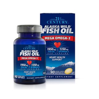 21st Century Alaska Wild Fish Oil Mega Omega-3 - 90 Enteric-Coated Softgels
