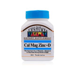 21st Century Cal Mag Zinc + D3 - 90 Tablets