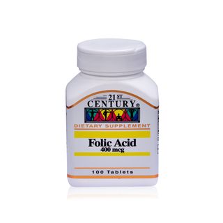 21st Century Folic Acid 400 mcg - 100 Tablets