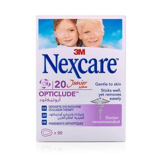 Nexcare Opticlude Junior Orthoptic Eye Patches - 20 Patches