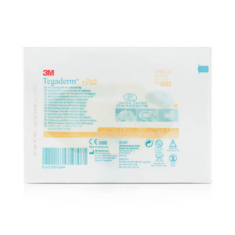 3M Tegaderm 3M Tegaderm +Pad 3582 Film Dressings 5 x 7 cm - 1 Dressings