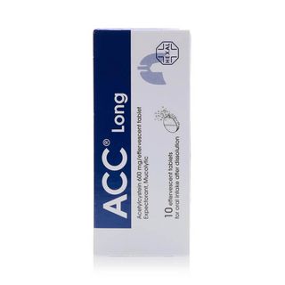 ACC Long Acetylcysteine 600 mg Effervescent Tablets - 10 Tablets