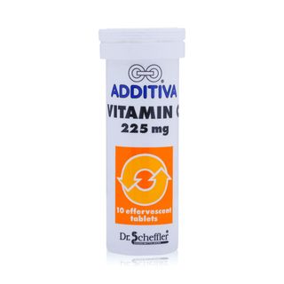 Additiva Vitamin C 225 mg Lemon Effervescent Tablets - 10 Tablets