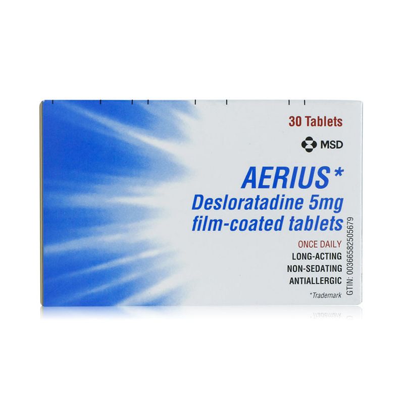 Aerius Aerius Desloratadine 5 mg Film-Coated Tablets - 30 Tablets