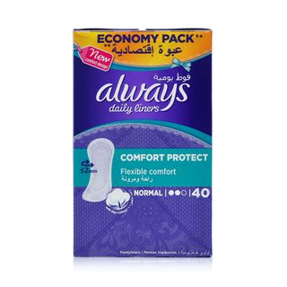 Always Daily Liners Comfort Protect Normal Unscented - 40 Liners