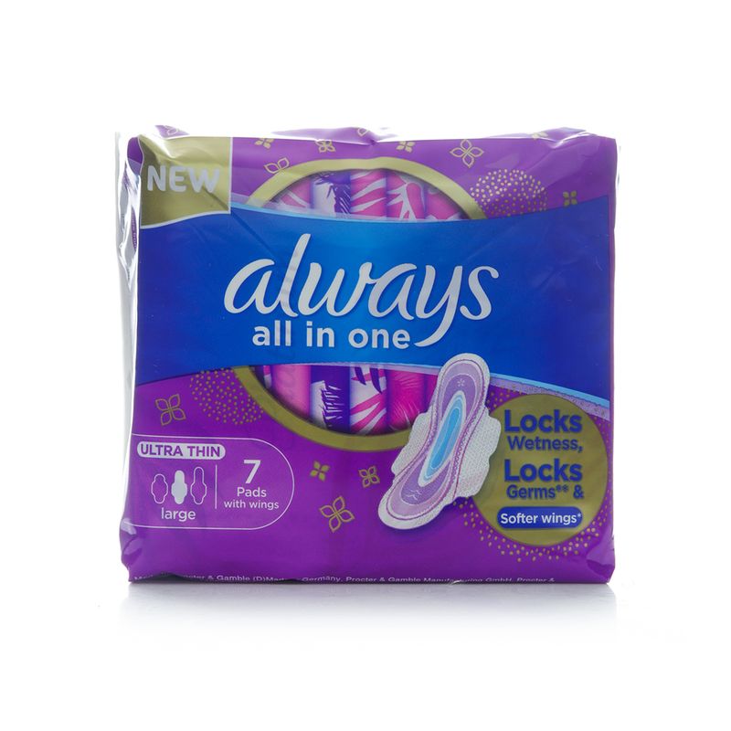 Always Diamond Ultra Extra Long Pads with Wings - 7 Pads