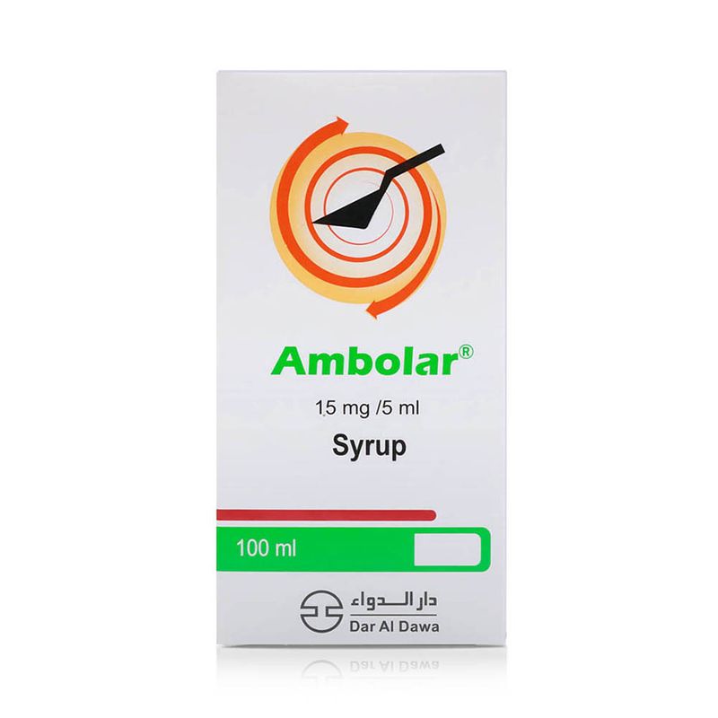 Ambolar Ambolar Ambroxol Hydrochloride 15 mg/5 ml Syrup - 100 ml