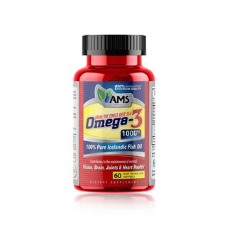 AMS Omega-3 Fish Oil 1000 mg - 60 Softgels