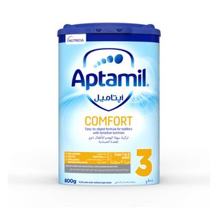 Aptamil Comfort 3 Growing-Up Formula for Constipation & Digestive Discomfort, 1-3 Years - 800 g