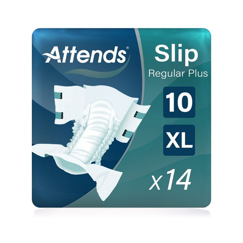 Attends Attends Slip Regular Plus 10 Extra Large Adult Diapers - 14 Diapers