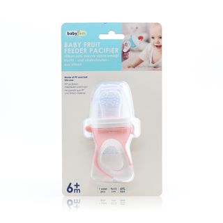 Babyjem Silicone Fruit & Vegetable Feeder Pink, 6m+ - 1 Feeder