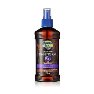 Banana Boat Protective Tanning Oil Spray with Carrot & Banana Extracts SPF 15 - 236 ml