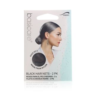 Basicare BC3736 Invisible Hair Nets Black - 2 Pieces
