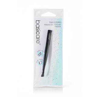 Basicare BC1000 Matte Black Slant-Tip Tweezers - 1 Piece