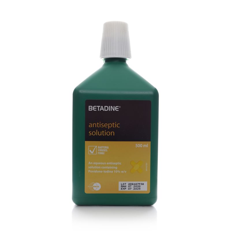 Betadine Betadine Povidone-Iodine 10% Antiseptic Solution 500 ml