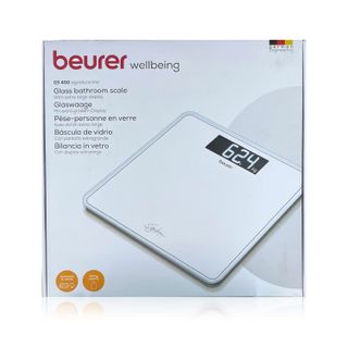 Beurer GS 400 White SignatureLine Glass Bathroom Scale - 1 Scale