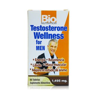 Bio Nutrition Testosterone Wellness for Men - 60 Tablets
