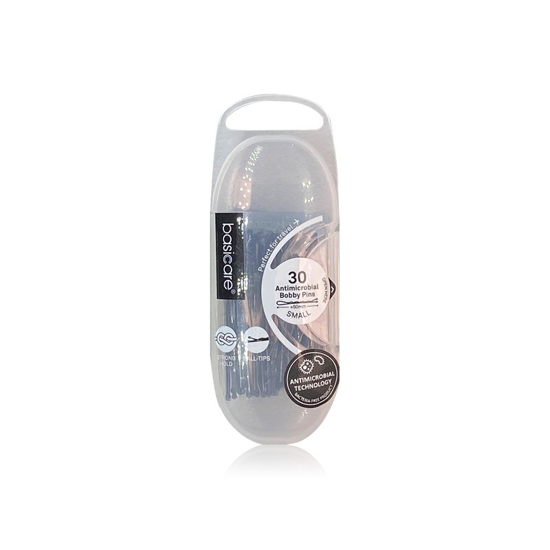 Basicare Basicare BC3728 Antimicrobial Bobby Pins Small Black 5 cm - 30 Pieces