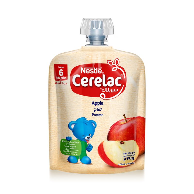 CERELAC CERELAC Apple Fruit Puree Pouch 6m+ - 90 g