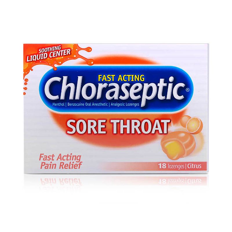 Chloraseptic Chloraseptic Citrus Liquid-Center Sore Throat Lozenges - 18 Lozenges
