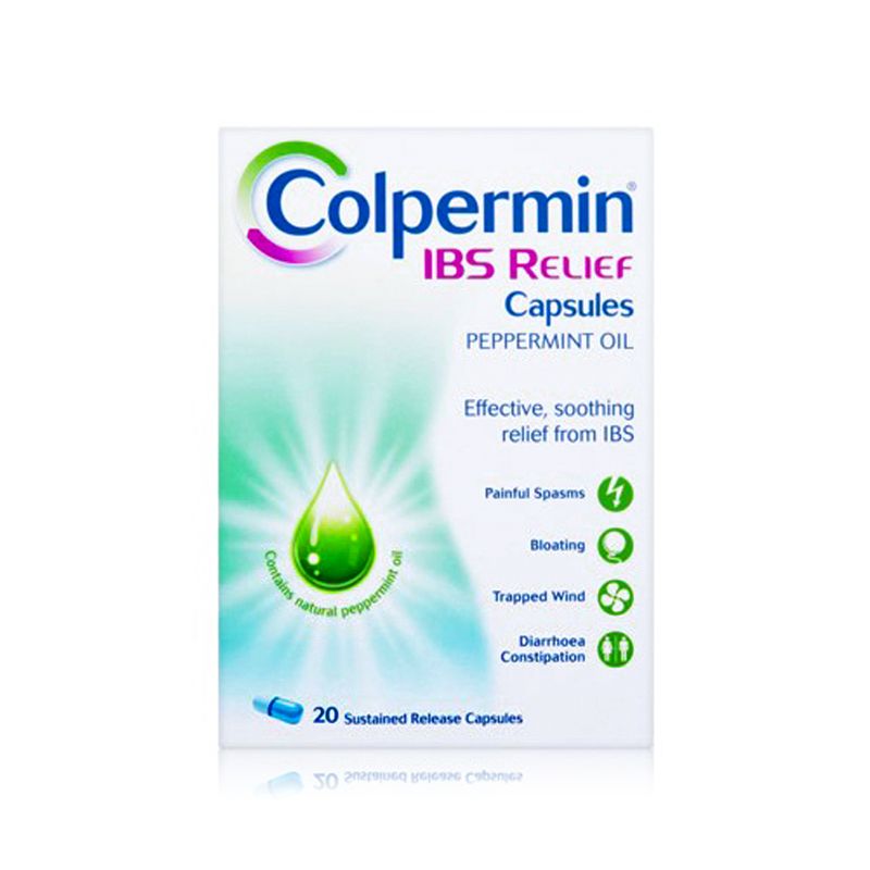 Colpermin Colpermin Peppermint Oil 187 mg Gastro-Resistant Capsules, 20 Capsules