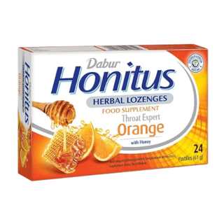 Dabur Honitus Herbal Lozenges Orange - 24 Lozenges