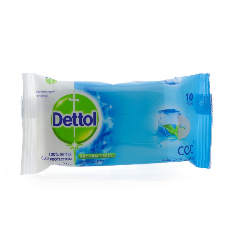 Dettol Dettol Cool Antibacterial Skin Wipes - 10 Wipes