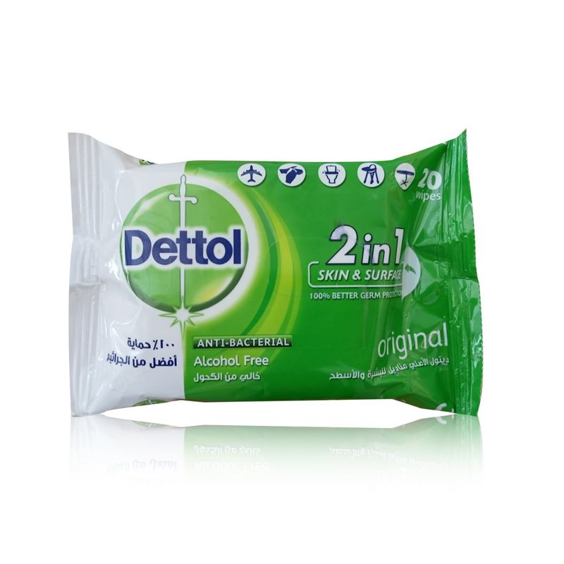 Dettol Dettol Original Antibacterial Skin Wipes RC356 - 20 Wipes