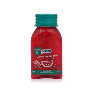 Dosfarm Sugar-Free Mint Candy with Vitamin C, Watermelon - 22 g