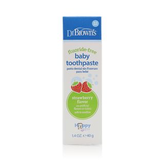 Dr. Brown's Fluoride-Free Baby Toothpaste Strawberry, 0-3 Years - 40 g