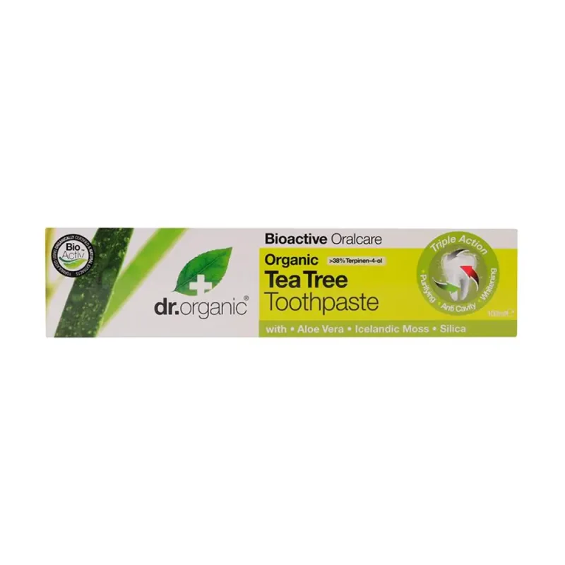 Dr Organic Tea Tree Purifying Toothpaste - 100 ml