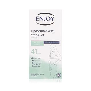 Enjoy Azulene Liposoluble Body & Face Wax Strip Kit for All Skin Types - 41 Pieces