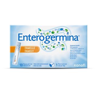 Enterogermina 4 Billion/5 ml Probiotic Oral Suspension - 10 Vials