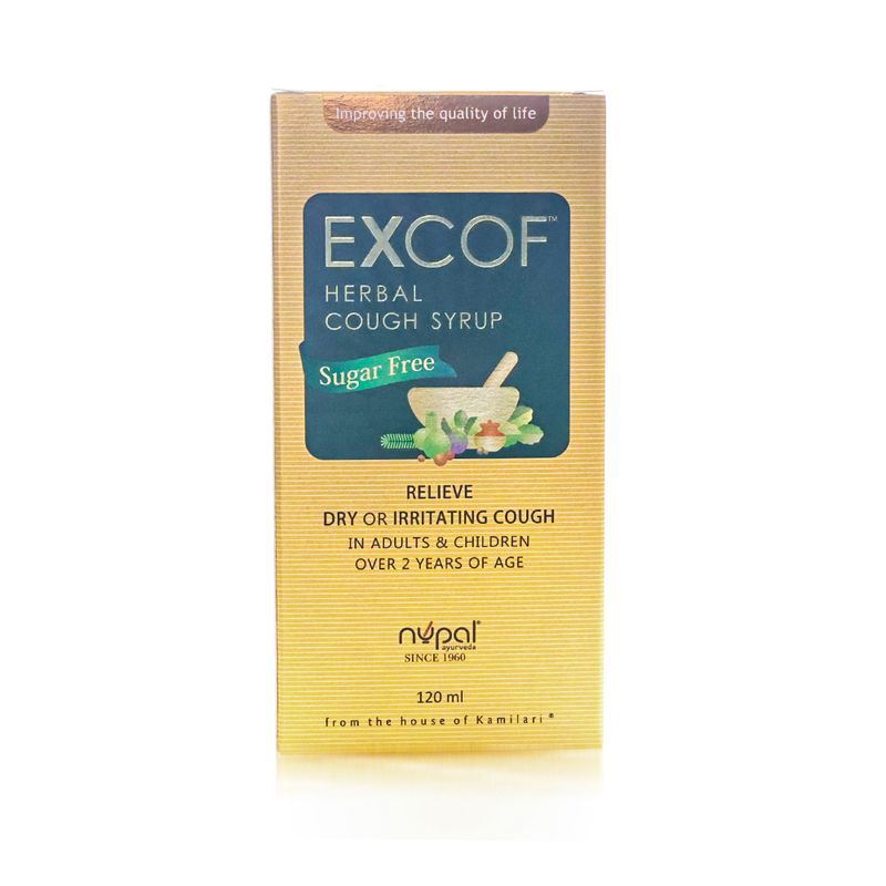 Nupal Nupal Excof Sugar-Free Herbal Cough Syrup - 120 ml