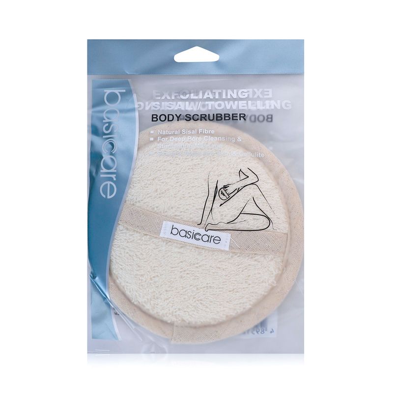 Basicare Basicare BC2134 Sisal and Towelling Body Scrubber 14 cm - 1 Piece