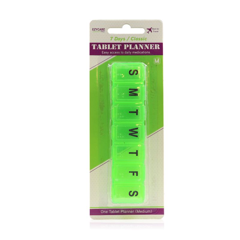 Ezycare Plus Ezycare Plus 7-Day Classic Tablet Planner 17005, Medium - 1 Organizer
