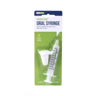 Ezycare Calibrated Oral Syringe with KORC Bottle Adapter - 10 ml