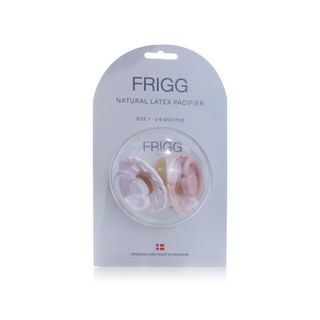 FRIGG Fairytale The Snow Queen/The Princess and the Pea Round Latex 2-Pack Pacifiers, Size 1 (0-6 months)