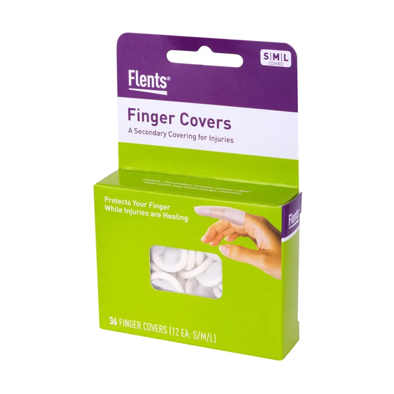 Flents Flents Natural Latex Finger Covers, Assorted Sizes - 12 Covers