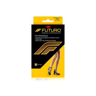 FUTURO Firm Compression Pantyhose for Women Large Nude - 1 Pair