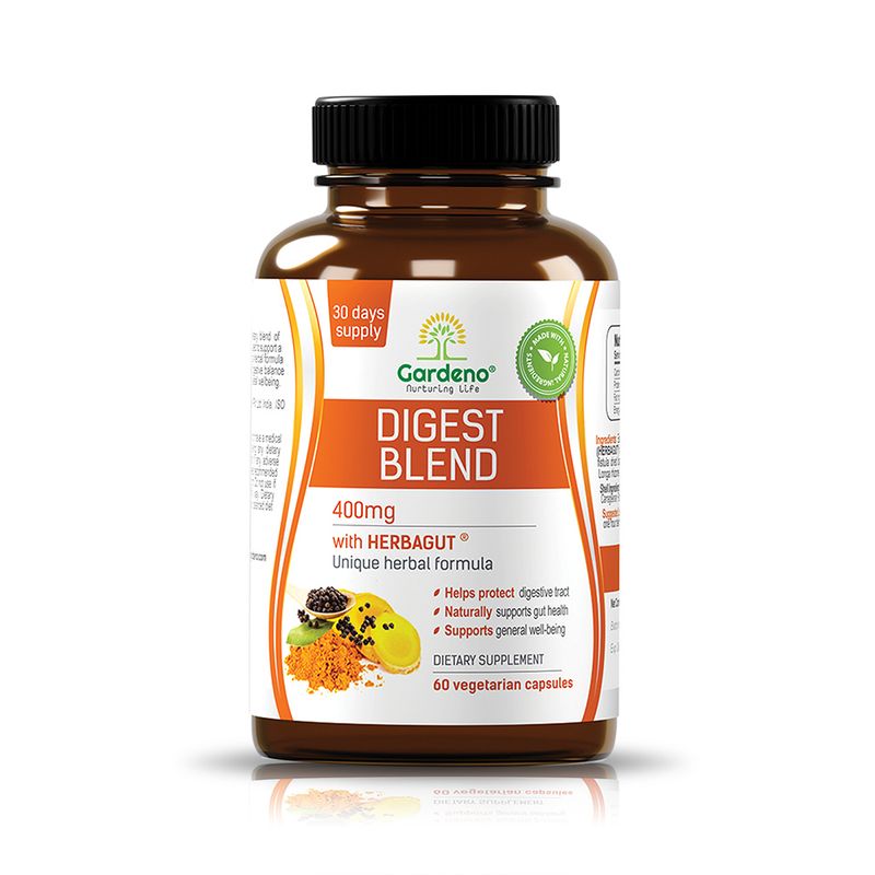 Gardeno Gardeno Digest Blend Herbagut 14-Herb Formula 400 mg - 60 Vegetable Capsules