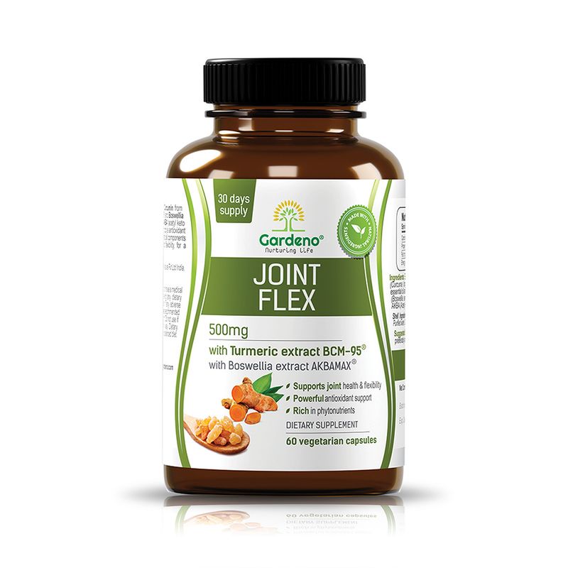 Gardeno Gardeno Joint Flex BCM-95 Curcumin & Akbamax Boswellia - 60 Vegetable Capsules