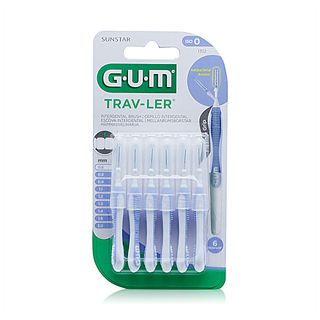 GUM Trav-Ler 1312 Interdental Brushes 0.6 mm ISO 0 - 6 Brushes