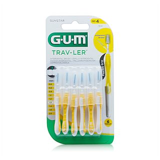 GUM Proxabrush Trav-Ler 1514 1.3 mm Tapered - 4 Brushes