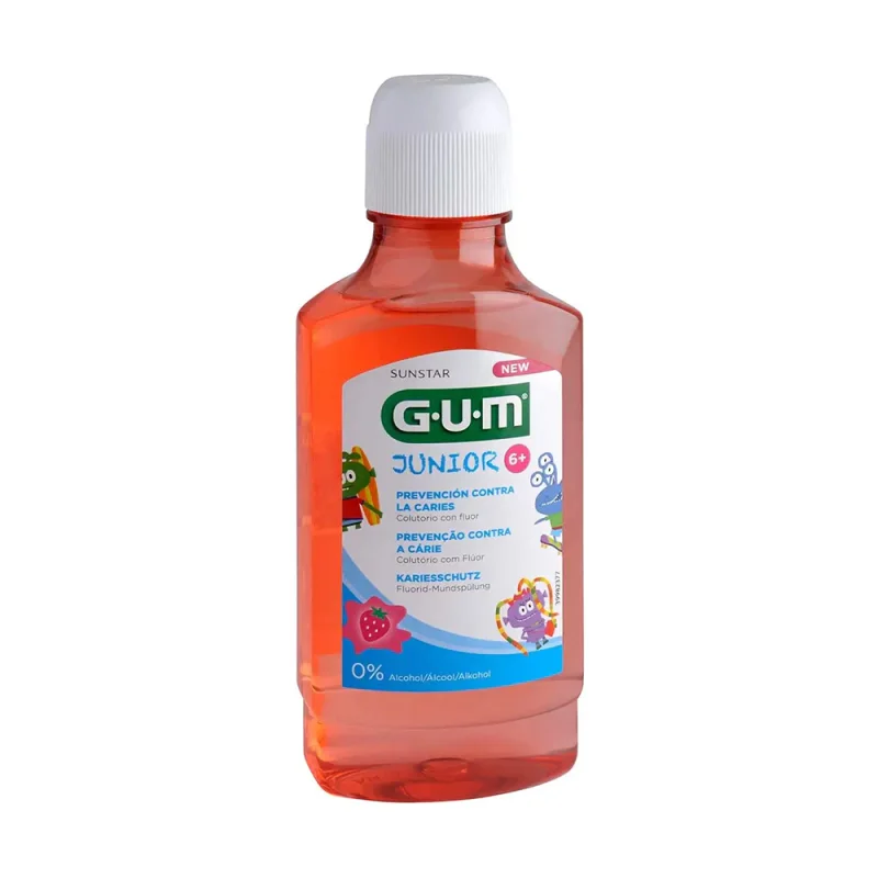 GUM Junior 7-12 Years Cavities Prevention Mouthrinse - 300 ml (3020)